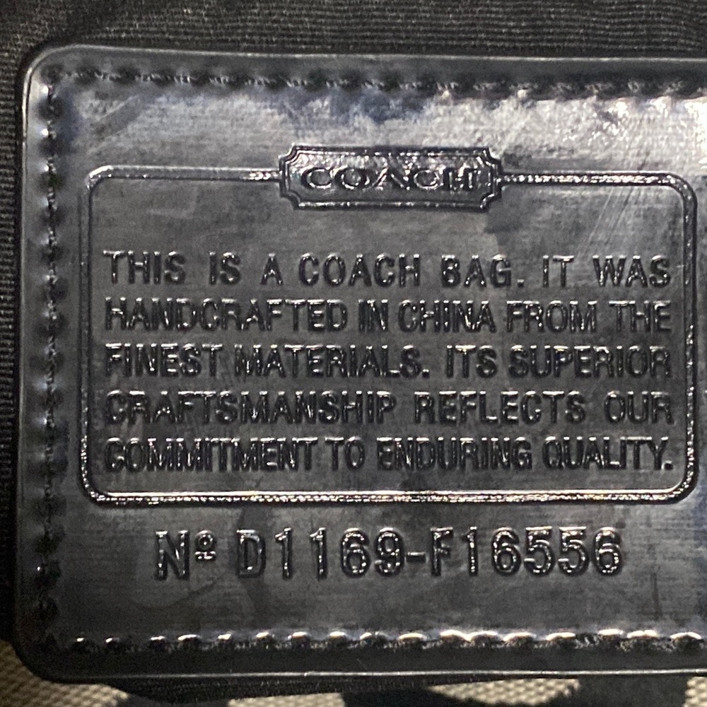 Coach signature backpack